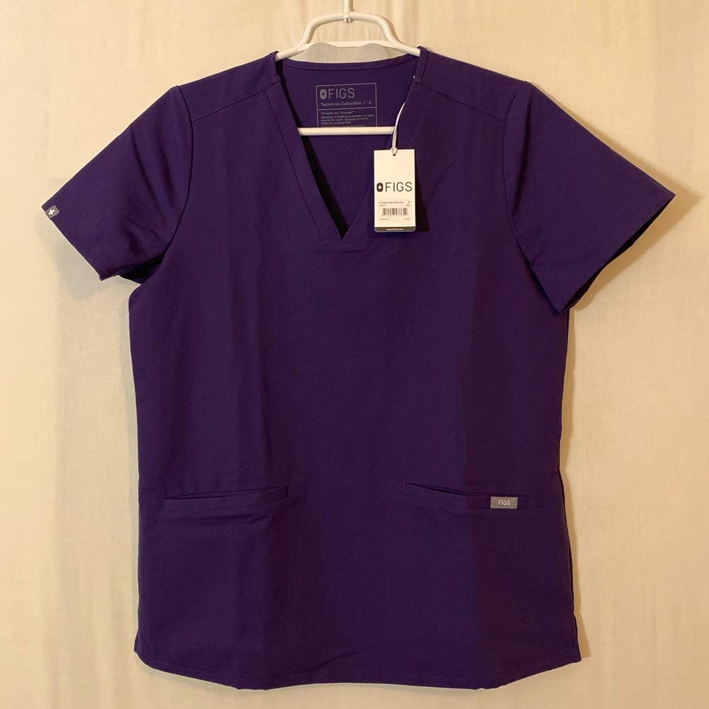 FIGS Purple Casma Scrub Top for Women